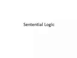 Sentential Logic
