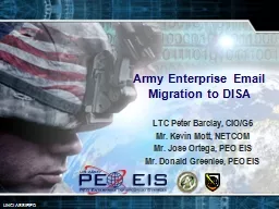 Army Enterprise Email Migration to DISA