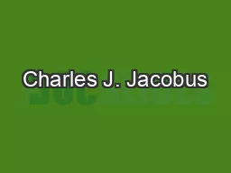 Charles J. Jacobus