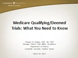Medicare Qualifying/Deemed Trials: What You Need to Know