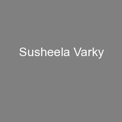 Susheela Varky