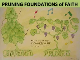 PRUNING FOUNDATIONS of FAITH