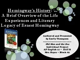 Hemingway’s History