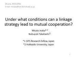 Under what conditions can a linkage strategy lead to mutual