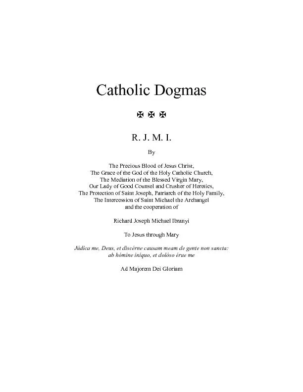 Catholic Dogmas