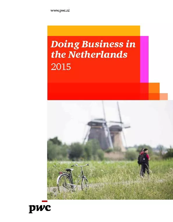 Doing Business in the Netherlands2015www.pwc.nl
