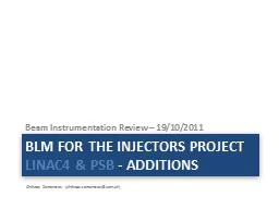 BLM for the Injectors project