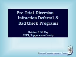 Pre-Trial Diversion