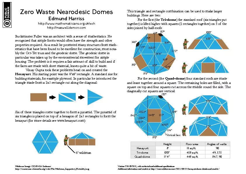 Zero Waste Nearodesic DomesEdmund Harrisshttp://www.mathematicians.org