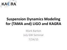 Suspension Dynamics Modeling for