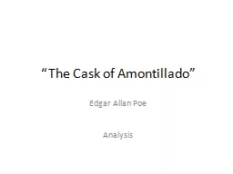 “The Cask of Amontillado”