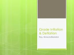 Grade Inflation & Deflation