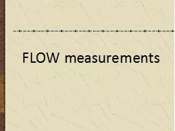 FLOW measurements