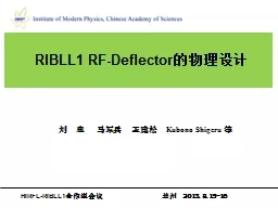 RIBLL1 RF-Deflector