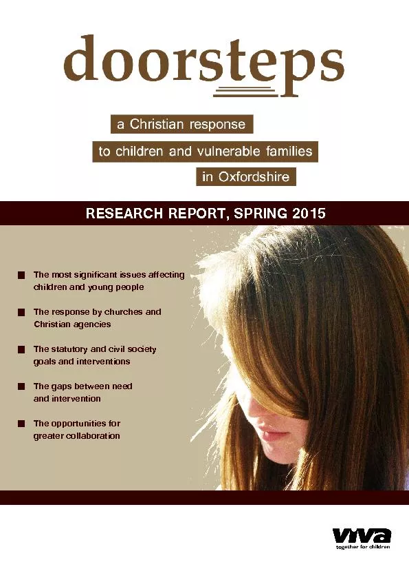 RESEARCH REPORT, SPRING 2015