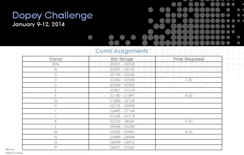 Dopey ChallengeJanuary 9-12, 2014