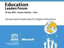 Turnaround Leadership for Higher Education
