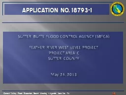 Sutter butte flood control agency (