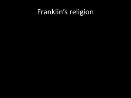 Franklin’s religion