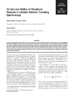 On the Line Widths of Vibrational Features in Inelastic Electron Tunneling Spectroscopy