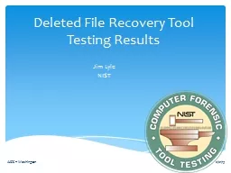Deleted File Recovery Tool Testing Results