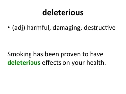 deleterious