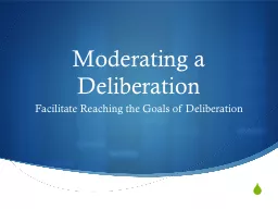 Structure of Deliberation