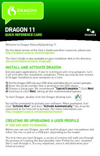 Welcome to Dragon NaturallySpeaking 11.
