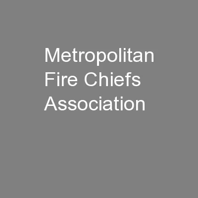 Metropolitan Fire Chiefs Association