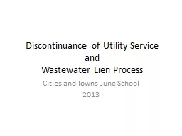 Discontinuance of Utility Service