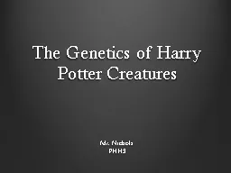 The Genetics of Harry Potter Creatures