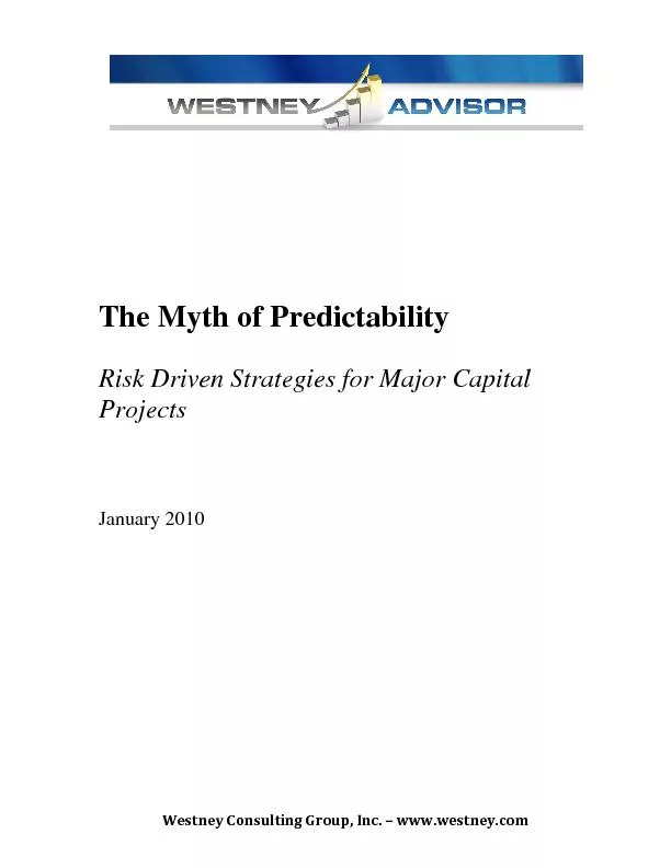 The Myth of Predictability Risk Driven Strategies for Major Capital Pr
