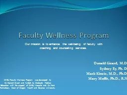 Faculty Wellness Program
