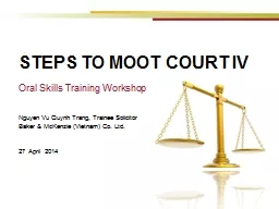 STEPS TO MOOT COURT IV