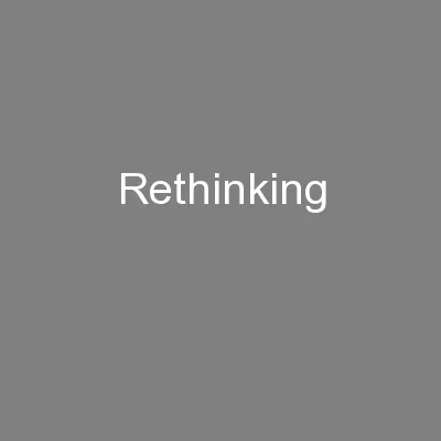 Rethinking