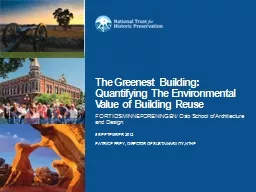 The Greenest Building: Quantifying The Environmental Value
