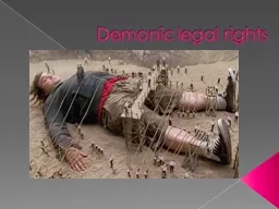 Demonic legal rights