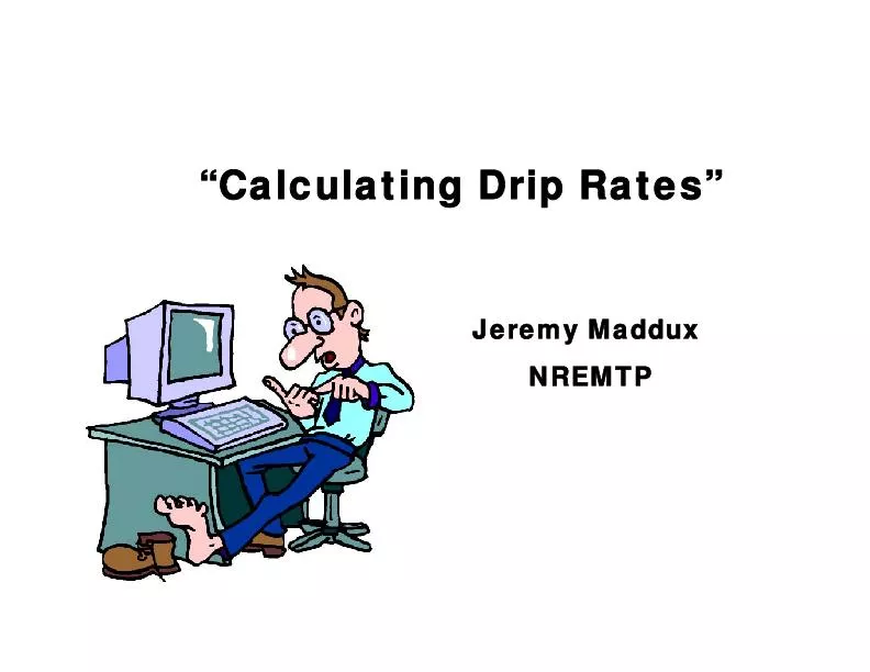 calculating drip rates jeremy madduxnremtp
