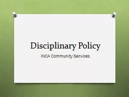 Disciplinary Policy