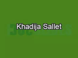 Khadija Sallet