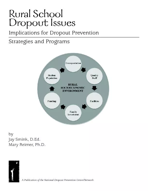 A Publication of the National Dropout Prevention Center/NetworkRural S