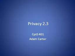 Privacy 2.3