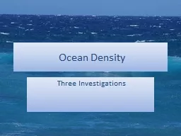 Ocean Density