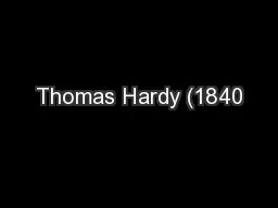 Thomas Hardy (1840