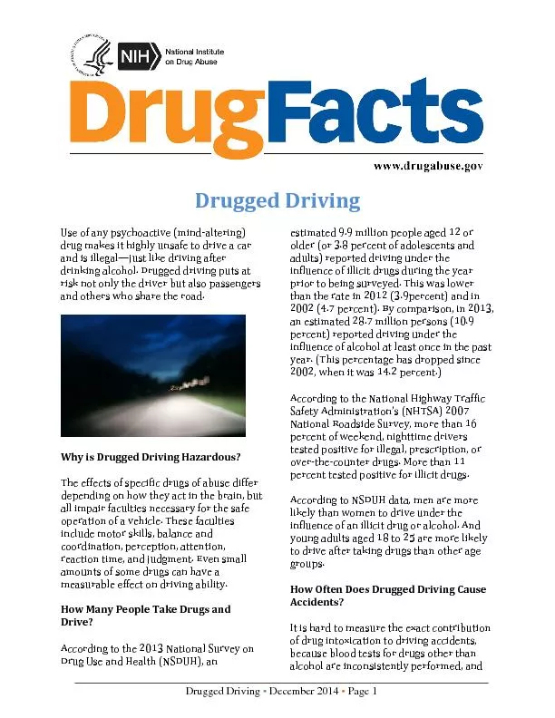 Drugged Driving