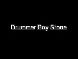 Drummer Boy Stone
