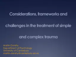 Considerations, frameworks and challenges in the treatment