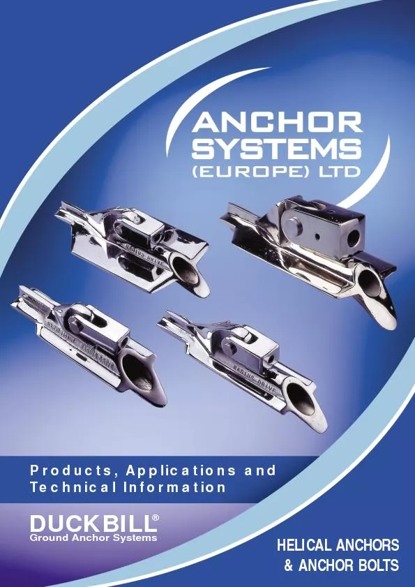 Technical Information& ANCHOR BOLTS	


UCK