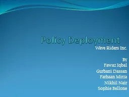 Policy Deployment