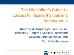 The Hitchhiker’s Guide to Successful Residential Sensing